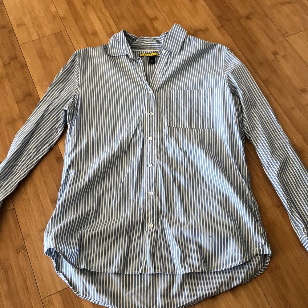 Striped button down